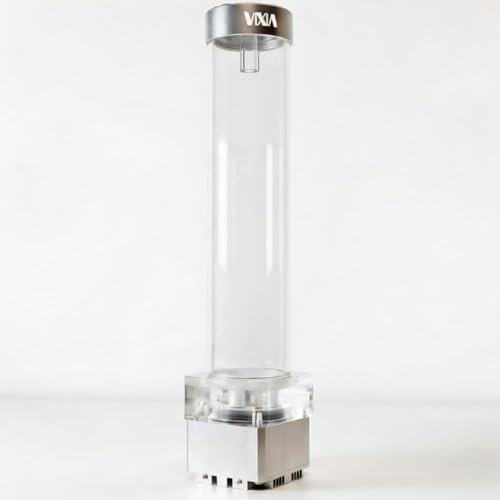 VIXIA 330mm DDC RGB Pump Reservoir Combo – 650L/H Water Cooling Pump, 3.5M Head Pressure, G1/4 Ports, Acrylic Tube with Anti-Splash Design – PC Custom Liquid Cooling System
