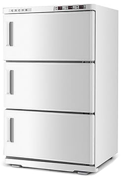 Towel Warmer Cabinet - 75L Heating Disinfection Unit with Removable Water Drip Tray and Non-slip Feet, Ideal for Towels, Bathrobes, and Blankets