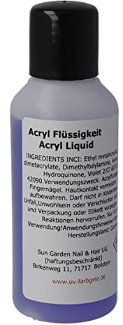 Sun Garden Nails Acrylflüssigkeit - Acryl Liquid 100 ml für Acrylmodellage