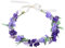 Lurrose Haarband Blumenkrone Lavendel Blumenkranz Stirnband Girlande Kopfschmuck für Braut Mädchen Frauen Hochzeit Geburtstag Party (lila)