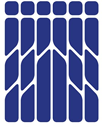 Riesel Design - „re:Flex Everywhere“ Fahrrad Reflektoren, Aufkleber Fahrrad, reflektierende Sticker für Fahrräder oder Kinderwagen/Reflection Bike Sticker für mehr Sicherheit - Blue