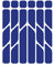 Riesel Design - „re:Flex Everywhere“ Fahrrad Reflektoren, Aufkleber Fahrrad, reflektierende Sticker für Fahrräder oder Kinderwagen/Reflection Bike Sticker für mehr Sicherheit - Blue