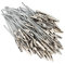 Estink 50er-Set Krokodilklemmen, Metallklammern mit Draht, DIY-Handwerk Draht Clip, Waescheklammer, 3.94 Zoll, Silber