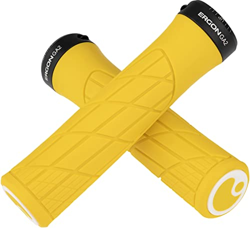 Ergon - GA2 Fahrradgriff | MTB, All Mountain, Trail | Yellow Mellow
