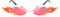 STOBOK Flamme Sonnenbrille Neuheit Partybrille Damen Herren Mode Rahmenlos Unisex Brille Rot Lens Punk Maskerade Summer Party Musikfestival Kostüme Schmuck Zubehör
