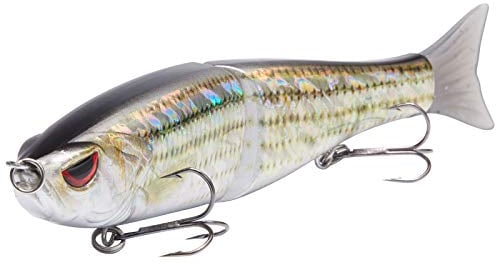 BASSDASH Wobbler Kunstköder 2-Segement Angelköder Summer Dancer Glide Bait Single-Jointed Swimbait Hecht Lachs Forelle Muskie Bass
