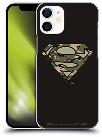 Head Case Designs Offizielle Zugelassen Superman DC Comics Camouflage Logos Harte Rueckseiten Handyhülle Hülle Huelle kompatibel mit Apple iPhone 12 Mini