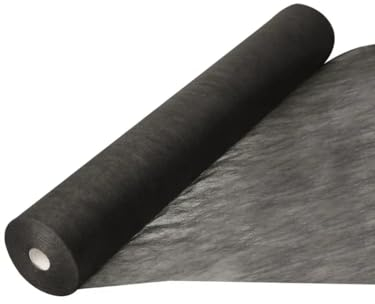 Einweg Bettlaken in Rolle 0,6x200 m, Kosmetikliege/Massagetisch Laken, Einweg Auflage für Liegen in Spa, Kliniken, Beauty Studios, Spinnvlies - Schwarz