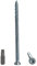Lot de 10 vis à béton en acier zingué 7,5 x 132 mm Vis à bois Torx Vis à maçonnerie Tête plate 10 7,5 x 132 mm