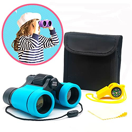 Binoculars for Kids Best Gifts for 3-12 Years Boys Girls High-Resolution Optics Shockproof Mini Kids Binoculars Toys Folding Small Telescope for Bird Watching Camping Outdoor Play