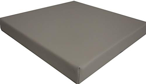 ANTIRUTSCH Sitzkissen Bankkissen Stuhlpolster für Haus und Garten 40x40x5 cm (beige, 1)