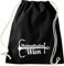 Shirtinstyle Turnbeutel, Heimathafen Wien, Gymsack, Beutel, Tasche, Schwarz