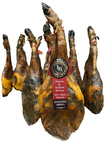 5 kg Palette de Bellota 50 % Race Ibérique, Guérison dans des caves naturelles, édition fraîche