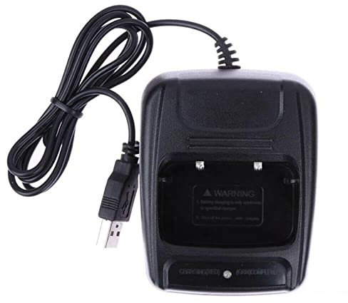 BODYA USB Charger for BaoFeng BF-888S BF-777S BF-666S Retevis H777 Radio Walkie Talkie, Black