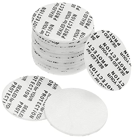PATIKIL 22mm/0.87 Foam Lid Liner, 100 Pack PS Foam Resistant Tamper Pressure Sensitive Seal for Bottle Cap Liners Seals