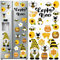 Xuhal 25 Pcs Bee Decor Refrigerator Magnets Happy Bee Gnome Sunflower Magnetic Stickers Car Magnets Fridge Garage Decor Party Supplies for Cars Office Whiteboard Mailbox