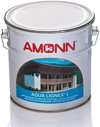 Amonn aqua lignex i impregnante all'acqua per legno noce chiaro 5 litri