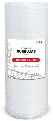 Rouleau Papier bulle 100 cm x 50 m - Idéal pour le emballage, déménagement, expédition colis, protection