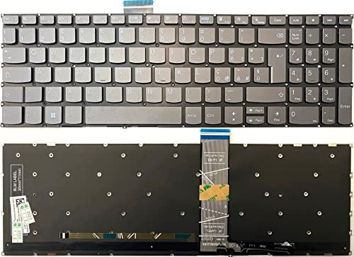 INFOELETTRONICA LO STORE DELLA CONVENIENZA E QUALITA' Tastiera Italiana RETROILLUMINATA Compatibile con Lenovo IDEAPAD 5-15IIL05 81YK Grigia