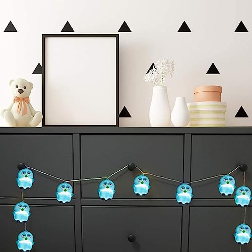 Riaxuebiy 9,8ft 20 LED Lichterketten Eule Lichter String für Zimmer Innen Außen Home Party Hochzeit DIY Weihnachten Halloween Garten Dekoration (USB-betrieben)