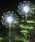Joysing Gartendeko Solar Gartenleuchte Außen, 2 Stück 120 LED Solarleuchten Feuerwerk, 8 Modi Solar Pusteblume Gartenstecker Wasserdicht Solarlampen für Garten Balkon Terrasse - Kaltweiß