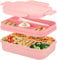 Sinnsally Lunch Bentobox Erwachsene,2000ml Brotdose mit Fächern,Lunchbox Vesperbox Brotzeitbox Brotbox,Auslaufsicher Essensbox Jausenbox mit Unterteilung,Frühstücksbox Vesperdose mit Besteck