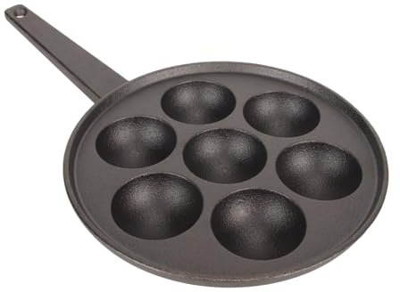 YUMILI Poêle à Takoyaki Antiadhésive à 7 Trous, Machine à Takoyaki En Fonte élargie Et Approfondie Pour Restaurant, Hôtel, Cuisine Domestique