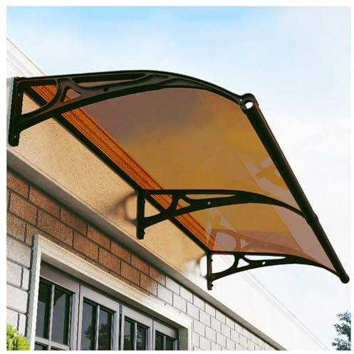 Marquise Porte D'entree, Auvent De Terrasse pour Porte d’Entrée, Garage et Fenêtre, Carport Marquise Aluminium,32 * 40(80 * 100cm)