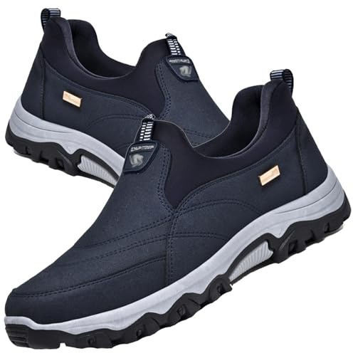 Aocase Chaussures Orthopédiques Pied Large Homme Homme Chaussures de Randonnée Basses Tennis Respirant Légères et Confortables de la Mode de Marche,Bleu,44/270mm