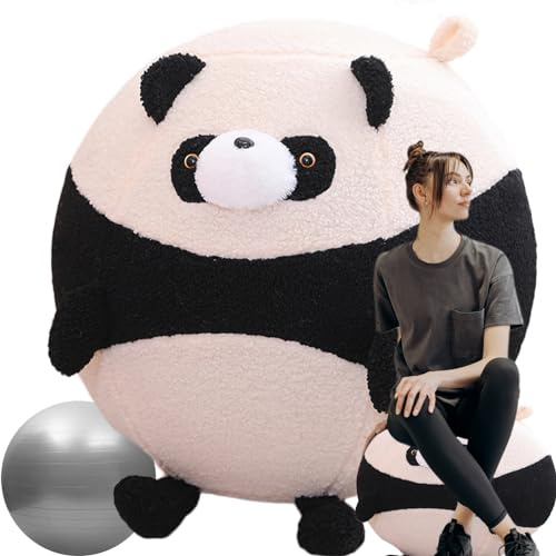 Gymnastikball Sitzball Büro: Ergonomisch Sitzball - Werten Sie Ihren Raum mit dem ultimativen Gymnastikball-Stuhl-Set für Büro, Zuhause, Yoga, Pilates und Schwangerschaft auf ( Color : Panda , Size :