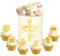 7 Stück Taube Gold Acryl Torte Deko,Kuchendeko Kreuz Cake Topper,Taufe Kreuz Kuchen Topper,Kommunion Cupcake Topper,Taube Kreuz Tortenstecker,Hochzeit,Erstkommunion,Babyparty,Geburtstag Party
