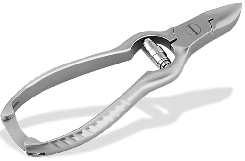 InstrumenteNrw Kräftiger Profi Krallenschneider Hunde Krallenzange 14 cm | Krallenschere für Katzen aus rostfreiem Edelstahl mit Pufferfeder und Sperrfunktion zur optimalen Krallenpflege von zu Hause