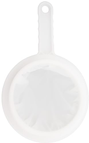 Vanyibro 400 Mesh Kitchen Sieve with Handle Hook,Fine Mesh Strainer for Precise Food Filtering in Juice, Soy Milk, and Coffee
