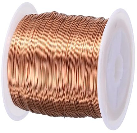 QUARKZMAN Alambre Magnético de 0.4mm 85m/279Ft de Alambre de Cobre Esmaltado Alambre de Bobinado Magnético de Esmalte 100G 155C para Transformadores Inductores