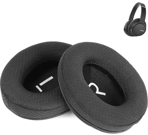 WH-CH710N Ersatz-Ohrpolster Kompatibel mit Sony WH-CH710N MDR-ZX780DC/MDR-ZX770BN/WH-CH700N Kopfhörer (Textilgewebe & Memory-Schaum)