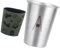 Vaso de acero inoxidable, vasos de campamento de metal, 350 ml, vasos apilables para vino, equipo de camping para interiores y exteriores