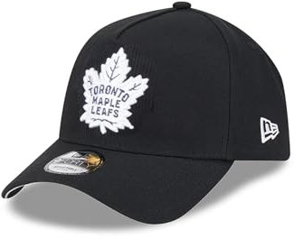 New Era Toronto Maple Leafs NHL Injection Schwarz Verstellbare 9Forty A-Frame Cap - One-Size