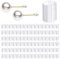 KEYRI 400 Piezas Topes de Espalda de Seguridad de Pendiente hebilla para Pendientes Silicona para la Parte Posterior de los Pendientes Tapones de Silicona de Repuesto Pequeños (Transparente)