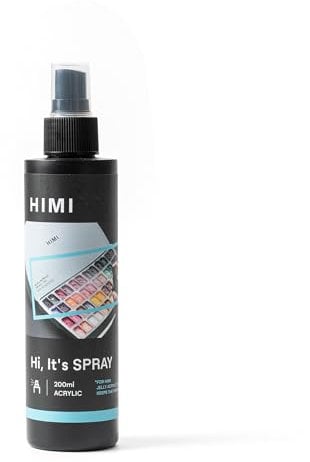 HIMI Acrylic Spray 200ml (6.76-oz) Paint Bottle Wetting Spray Art Supplies for Professionals Art Hobbyist