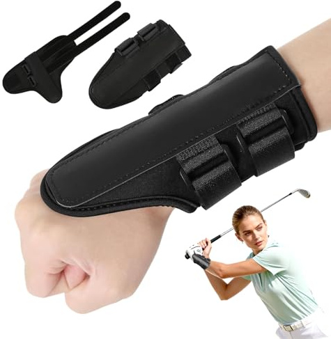 KRENIE Adjustable Golf Wrist Training Aid, Swing Correction Support Brace | Posture Trainer For Practice, Beginners And Professional-Style Drills