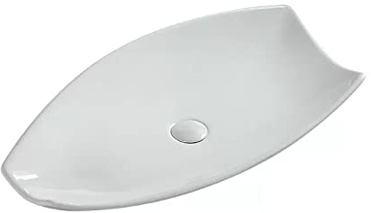 Lavandino Bagno Lavandino da bagno moderno in ceramica bianca, lavabo, sopra il bancone, lavelli appoggio di grandi dimensioni for Lavabo