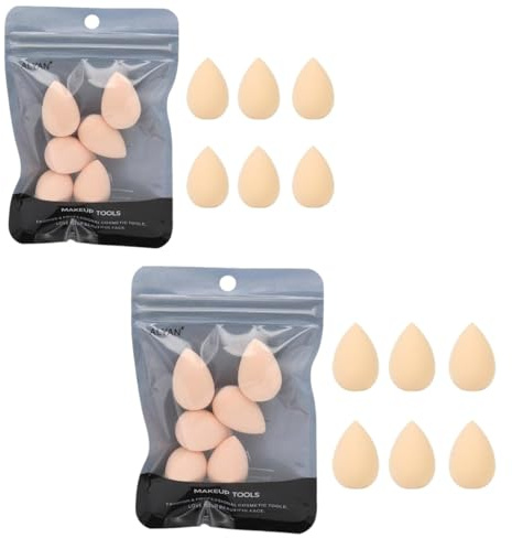 12PCS Mini Makeup Sponge Small Beauty Sponge Blender Set for Foundation, Powder, Concealer Highlight,and Eye Shadow, Puffs and Wedges