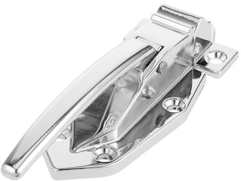 LALAFINA Loquet de Porte en Alliage de Zinc pour Four et Congélateur, Installation Encastrée, Design Élégant Argenté, Usage Professionnel et Domestique, 1 Set