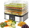 Syntrox Germany Edelstahl Dörrgerät Dörrautomat Edelstahl 350 Watt Trockner Dehydrator Dörrapparat,Dörrer.Trockengerät mit 5 Etagen