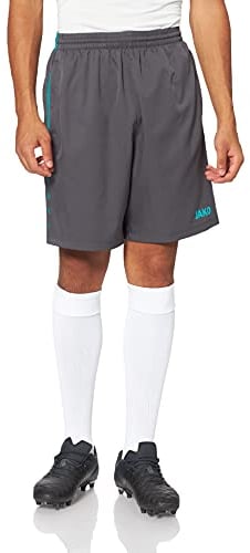 JAKO Herren Shorts Competition 2.0, Anthrazit/Türkis, XXL