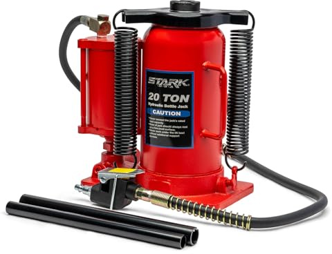 Stark 40000Lbs Low Profile Air Hydraulic Manual Bottle Jack Hoist, 20 Tons Heavy Duty Air Bottle Auto Truck Manual