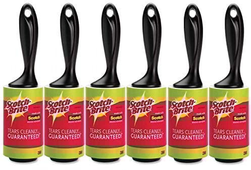Lint Roller Removes lint, fur, fuzz and other debris from clothing and upholstery(Pack of 6, 56 sheets on each roll)
