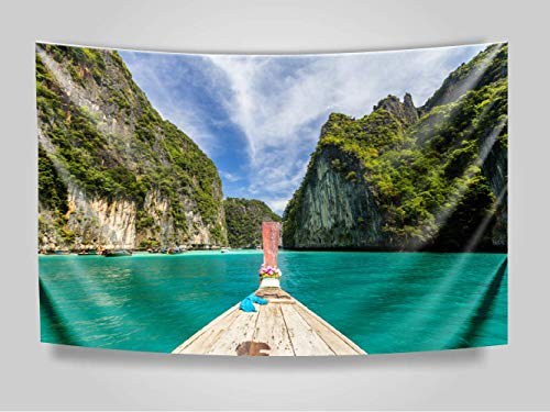 Banderas para Decoración de Habitaciones Tailandia 100 x 60 cm | Uso Cabecero, Cuadro | Artículo Decorativo de Salas | Decoración Hogar |