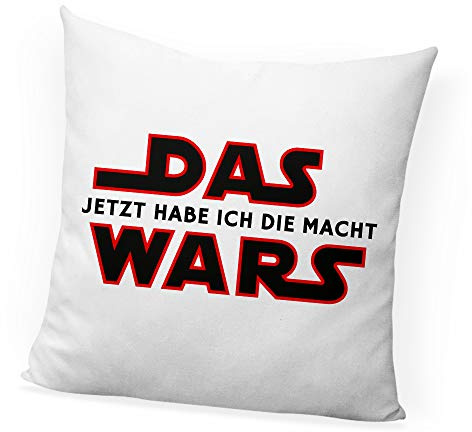 clothinx Kinder Deko-Kissen mit Füllung Bedruckt Das Wars Jetzt Habe ich die Macht
