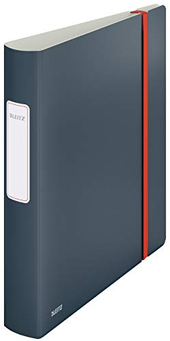 Leitz Qualitäts-Ordner 180° Active, A4, 350 Blatt, 6,5 cm Rückenbreite, Samtgrau, Cosy-Serie, 10390089